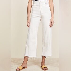 Rachel Comey Cream High-Waisted Denim